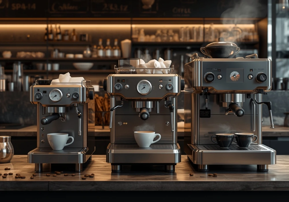 فرق اسپرسو ساز خانگی با صنعتی و نیمه صنعتی