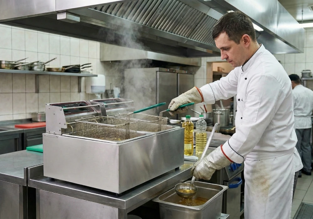 زمان تعویض روغن سرخ کن صنعتی