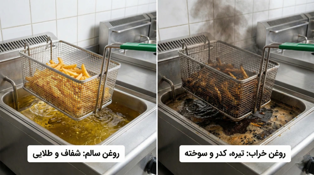 علائم خراب شدن روغن سرخ کن صنعتی 